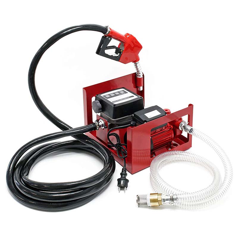 Αντλία μεταφοράς πετρελαίου ντίζελ ηλεκτρικού πετρελαίου αυτο-πλήρωσης με μετρητή ροής 4 ψηφίων